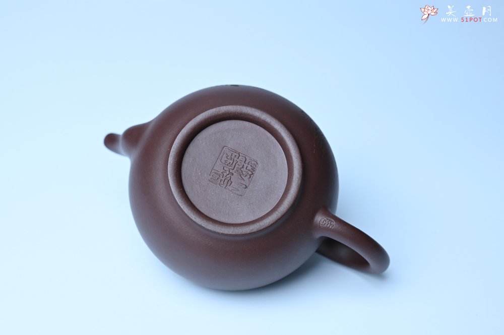 紫砂壶图片：油润黄龙山底槽青 全手工熹微壶 文气装饰 虎啸山林 期待与您结缘 - 全手工紫砂壶网