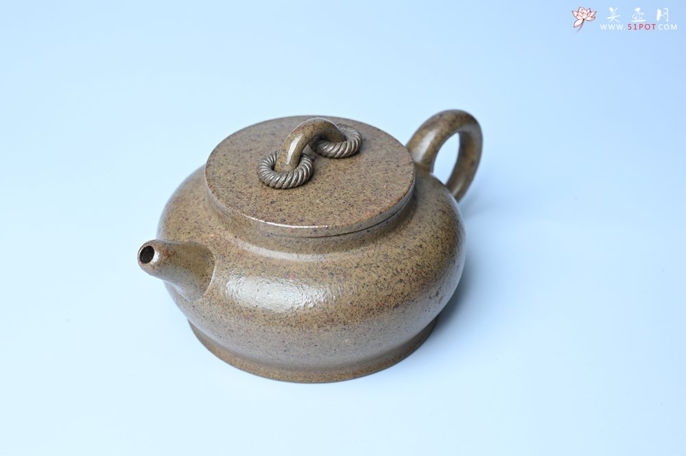 紫砂壶图片：美壶特惠 优质柴烧双圈壶 茶人醉爱 - 全手工紫砂壶网