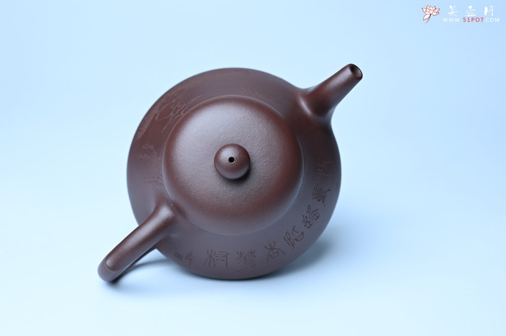 紫砂壶图片：潜力股周小培老师全手工底槽青缘德壶（借问酒家何处有）牧童遥指杏花村 期待与您结缘 - 全手工紫砂壶网