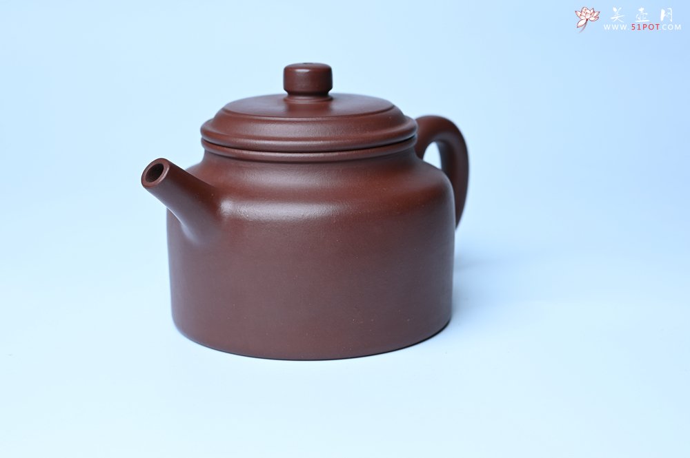 紫砂壶图片：油润黄龙山4号深井红皮龙 全手工德中壶 - 全手工紫砂壶网