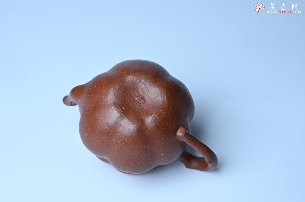 紫砂壶图片：美壶特惠 特好降坡泥 柿柿如意紫砂壶 肌理丰富生动 - 全手工紫砂壶网