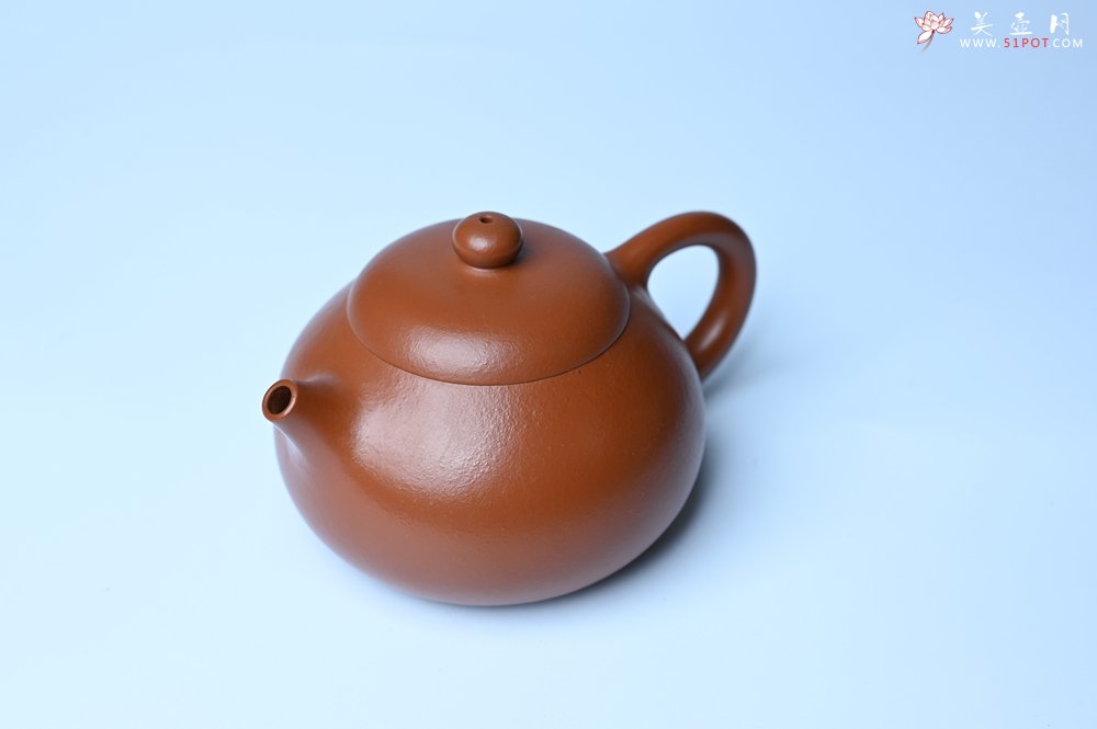 紫砂壶图片：潜力股周小培 油润黄龙山朱泥 全手工文旦壶 壶特好 期待与您结缘 - 全手工紫砂壶网