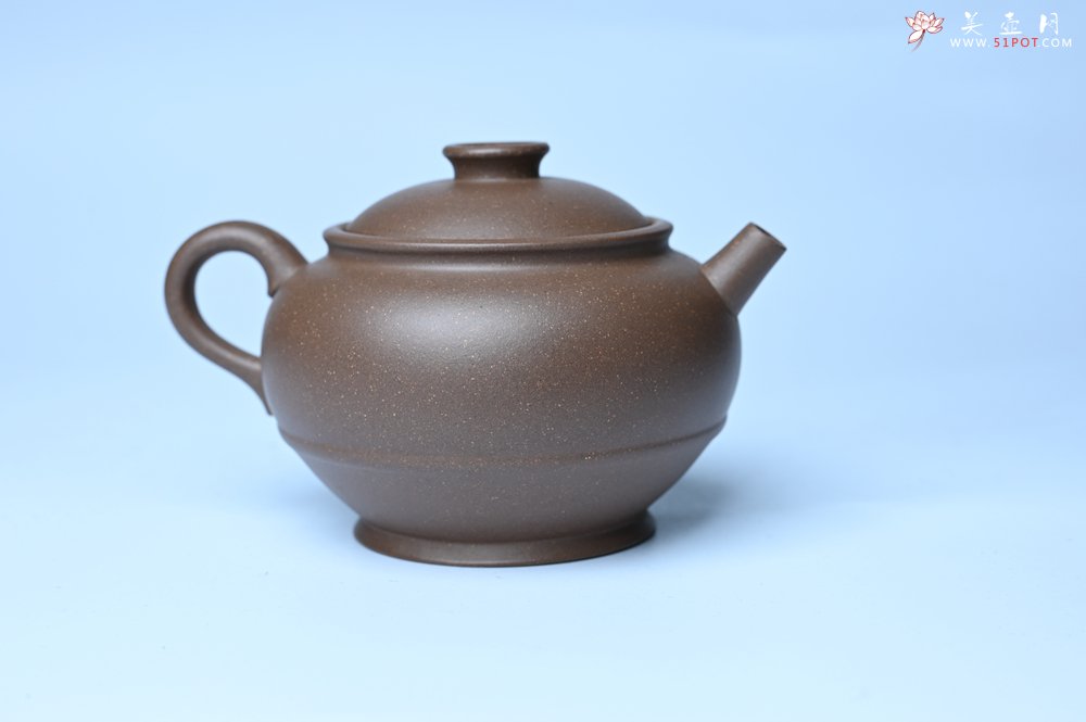 紫砂壶图片：美壶特惠 紫砂壶手工手制青灰段泥巨轮壶 茶壶 茶具 单壶 - 全手工紫砂壶网