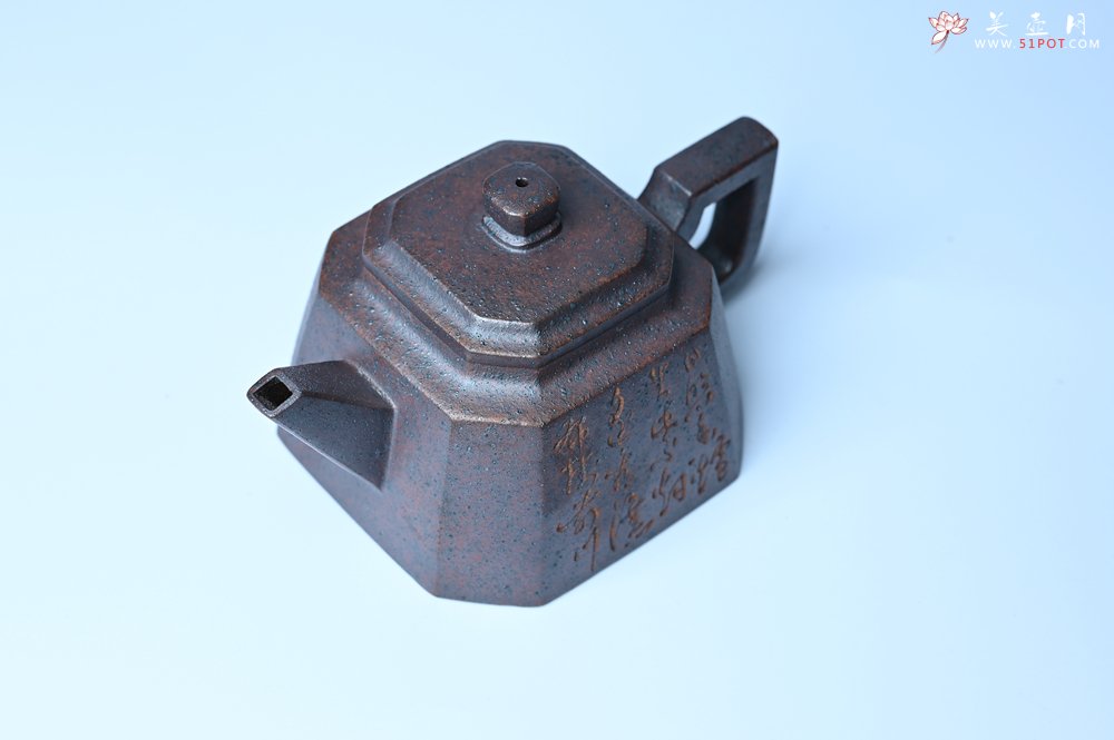 紫砂壶图片：美壶特惠 柴烧八方紫砂壶 茶人醉爱 - 全手工紫砂壶网