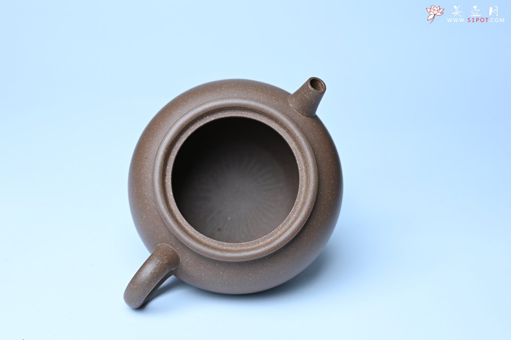 紫砂壶图片：美壶特惠 紫砂壶手工手制青灰段泥巨轮壶 茶壶 茶具 单壶 - 全手工紫砂壶网