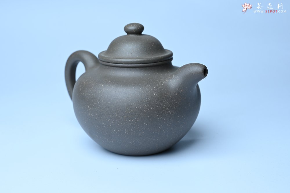 紫砂壶图片：美壶特惠 精致青段大亨掇只壶 茶人醉爱 - 全手工紫砂壶网