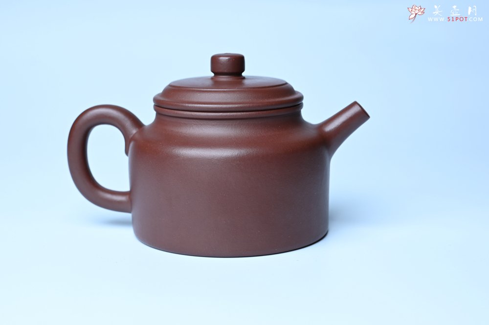 紫砂壶图片：油润黄龙山4号深井红皮龙 全手工德中壶 - 全手工紫砂壶网