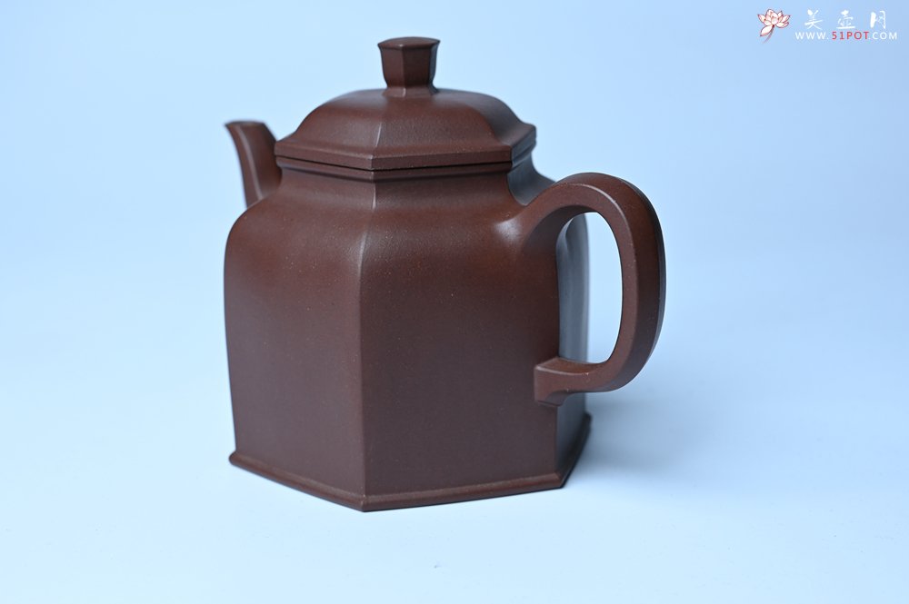 紫砂壶图片：美壶特惠 精致全手工六方金钟 泥料超好 - 全手工紫砂壶网