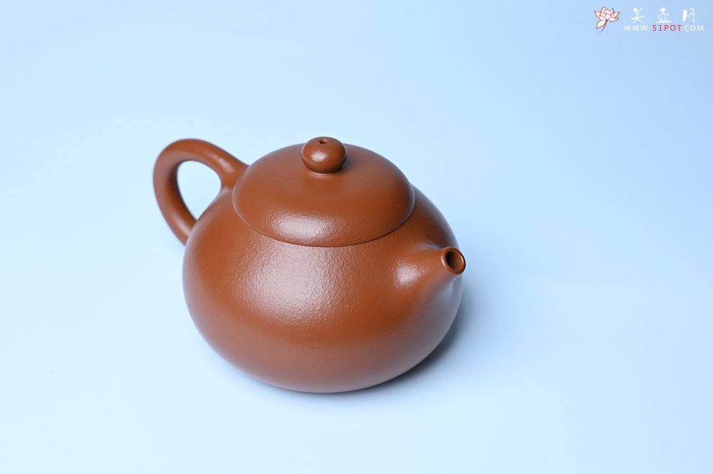 紫砂壶图片：潜力股周小培 油润黄龙山朱泥 全手工文旦壶 壶特好 期待与您结缘 - 全手工紫砂壶网