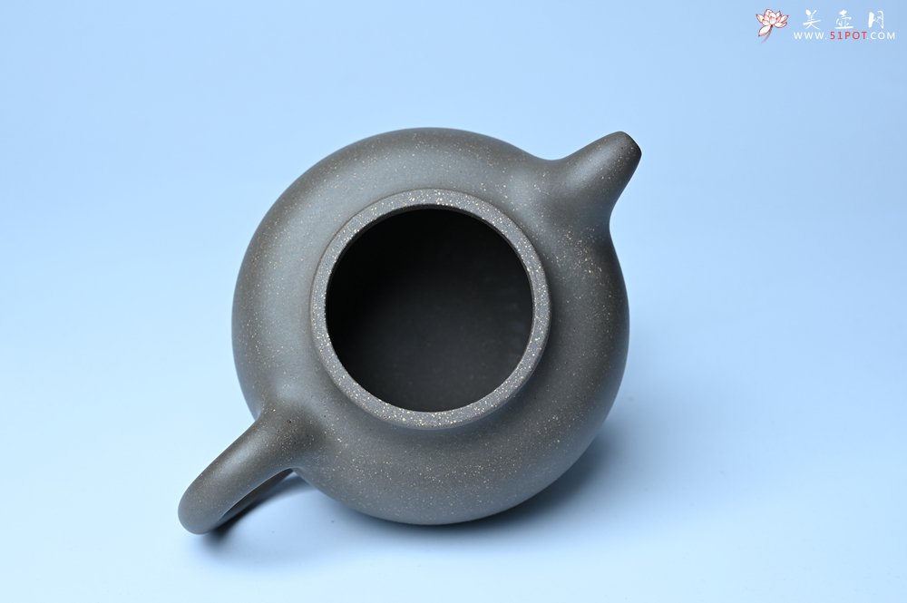 紫砂壶图片：美壶特惠 精致青段大亨掇只壶 茶人醉爱 - 全手工紫砂壶网