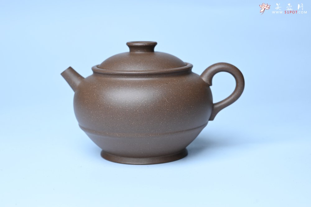 紫砂壶图片：美壶特惠 紫砂壶手工手制青灰段泥巨轮壶 茶壶 茶具 单壶 - 全手工紫砂壶网