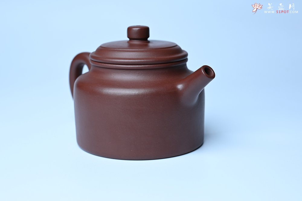 紫砂壶图片：油润黄龙山4号深井红皮龙 全手工德中壶 - 全手工紫砂壶网