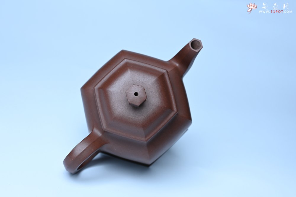 紫砂壶图片：美壶特惠 精致全手工六方金钟 泥料超好 - 全手工紫砂壶网