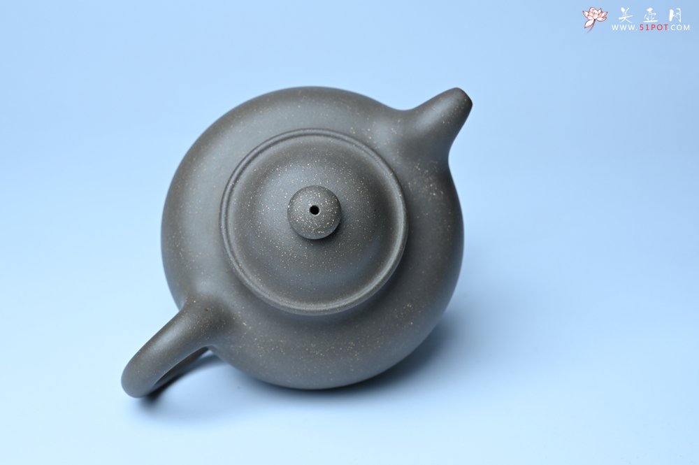 紫砂壶图片：美壶特惠 精致青段大亨掇只壶 茶人醉爱 - 全手工紫砂壶网