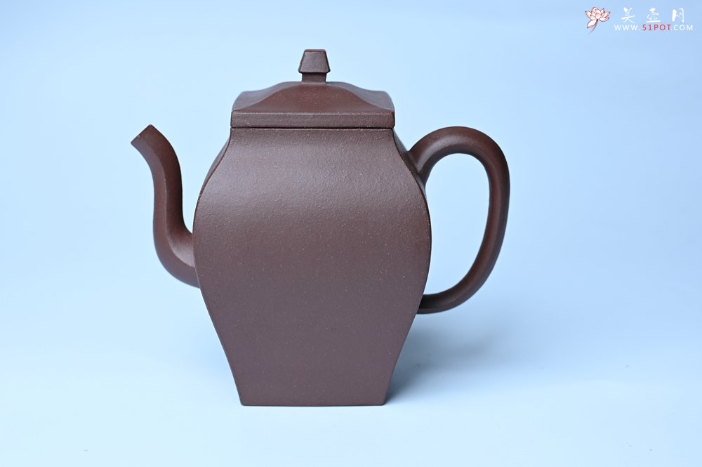 紫砂壶图片：美壶特惠 全手工镶接四方吉金壶 泥料超好 茶人醉爱 - 全手工紫砂壶网