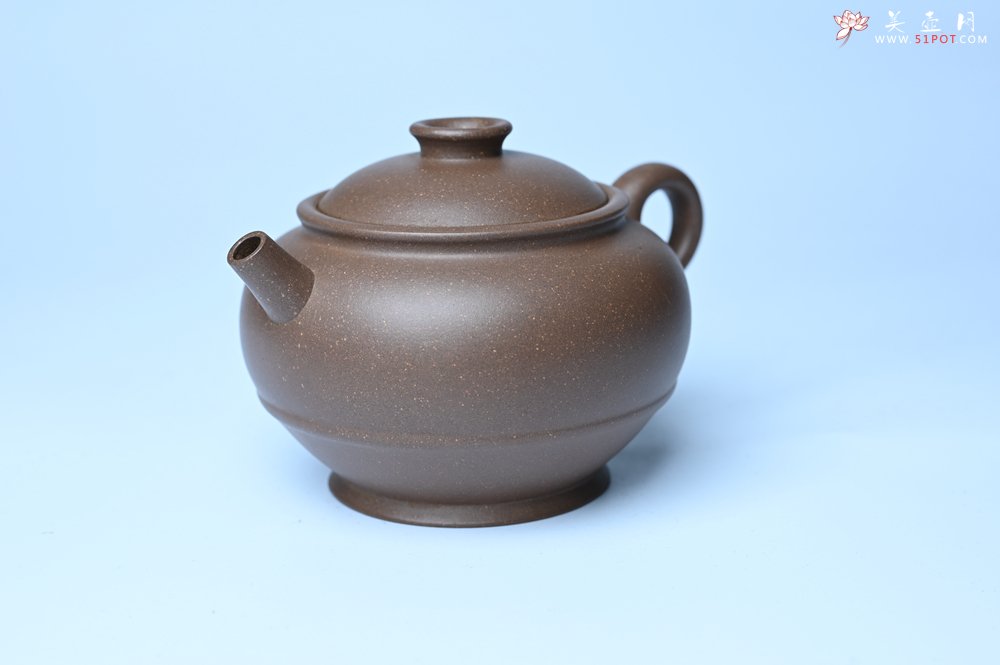 紫砂壶图片：美壶特惠 紫砂壶手工手制青灰段泥巨轮壶 茶壶 茶具 单壶 - 全手工紫砂壶网