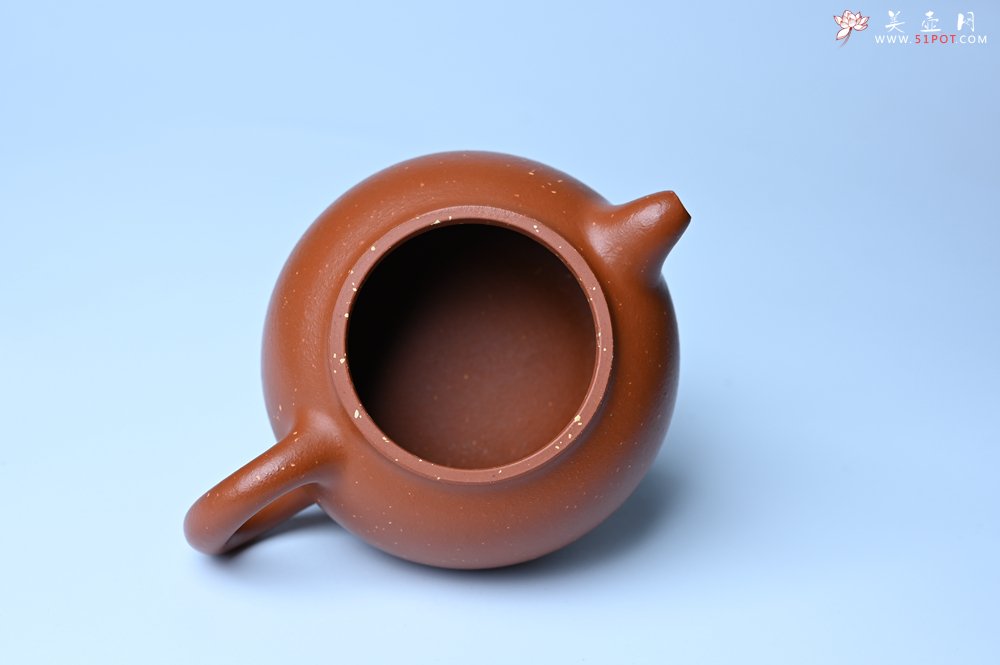 紫砂壶图片：美壶特惠 特好红泥桂花砂茄段壶 茶人醉爱 - 全手工紫砂壶网