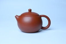 紫砂壶图片：美壶特惠 油润大红袍朱泥 小品西施壶 茶人醉爱 - 全手工紫砂壶网