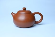 紫砂壶图片：潜力股周小培 油润黄龙山朱泥 全手工文旦壶 壶特好 期待与您结缘 - 全手工紫砂壶网