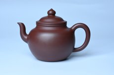 紫砂壶图片：油润黄龙山4号深井红皮龙 全手工高宫灯壶 东西灰常赞 - 全手工紫砂壶网