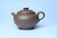 紫砂壶图片：美壶特惠 紫砂壶手工手制青灰段泥巨轮壶 茶壶 茶具 单壶 - 全手工紫砂壶网