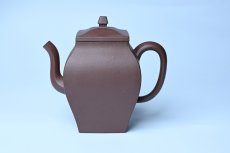 紫砂壶图片：美壶特惠 全手工镶接四方吉金壶 泥料超好 茶人醉爱 - 全手工紫砂壶网