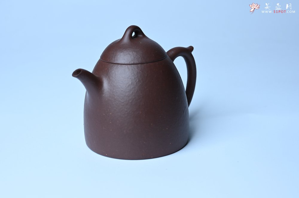 紫砂壶图片：美壶特惠 特好手磨料老紫泥秦权 茶人醉爱 - 全手工紫砂壶网