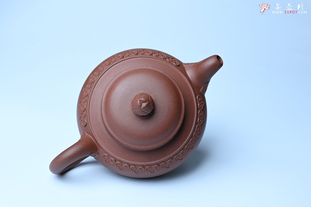 紫砂壶图片：美壶特惠 精致特好底曹青云肩如意壶 - 全手工紫砂壶网