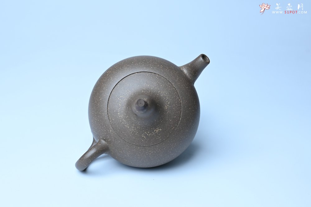 紫砂壶图片：美壶特惠 精致青段大肚茄子壶 茶人醉爱 - 全手工紫砂壶网