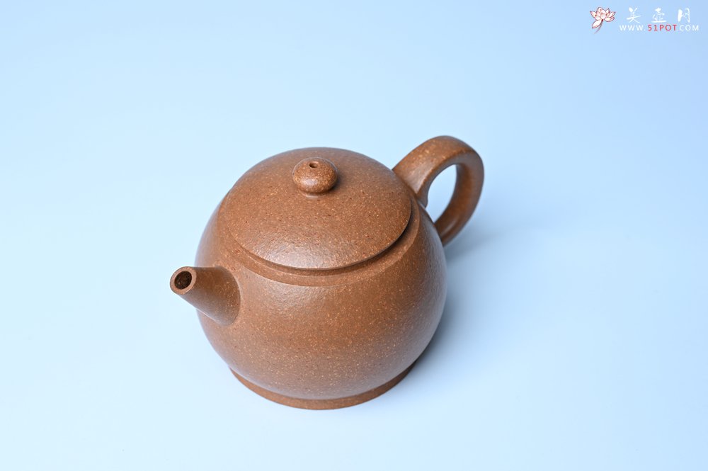紫砂壶图片：美壶特惠 特好黄降坡泥巨轮珠紫砂壶 茶人醉爱 - 全手工紫砂壶网