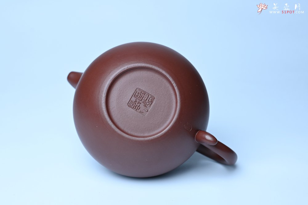 紫砂壶图片：潜力股周小培老师 4号井深井红皮龙 超精致全手工莲子茶壶 - 全手工紫砂壶网