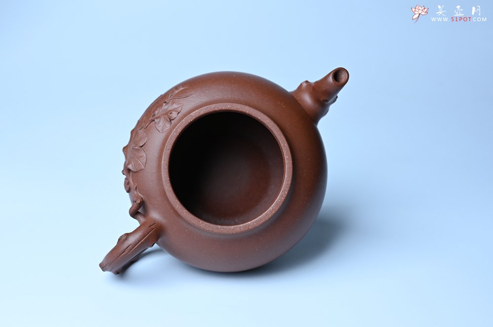 紫砂壶图片：美壶特惠 精品多子多福紫砂壶 帖叶生动细腻 送礼佳品 - 全手工紫砂壶网