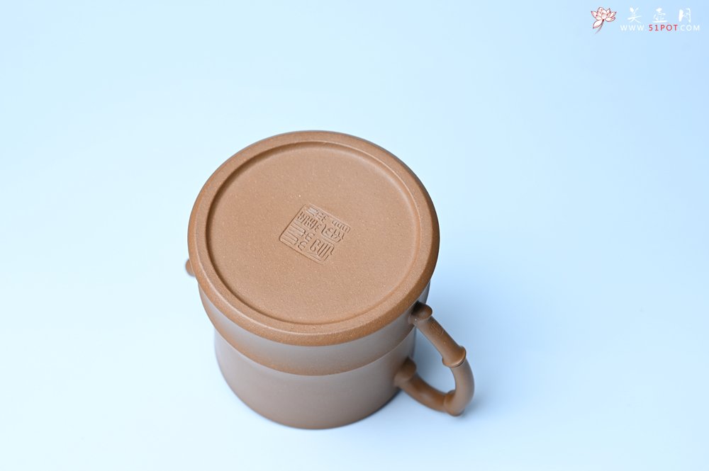 紫砂壶图片：美壶特惠 精工黄金段泥竹段 挺拔秀雅 茶人醉爱 - 全手工紫砂壶网