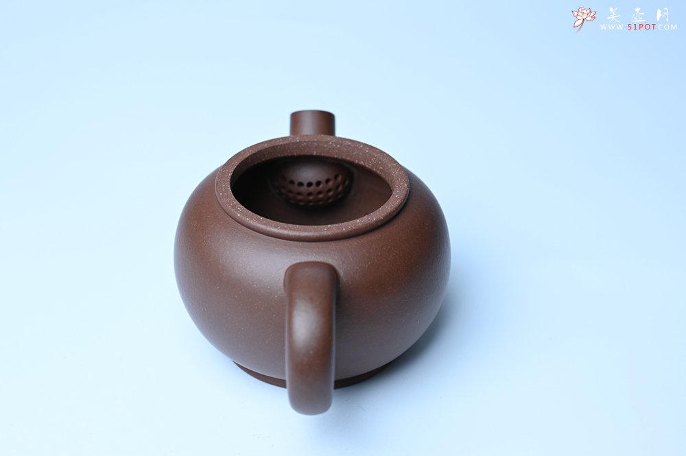 紫砂壶图片：美壶特惠 精致黑星红拼紫泥（家藏限量）大炮巨轮壶 球孔出水爽利 茶人醉爱 - 全手工紫砂壶网