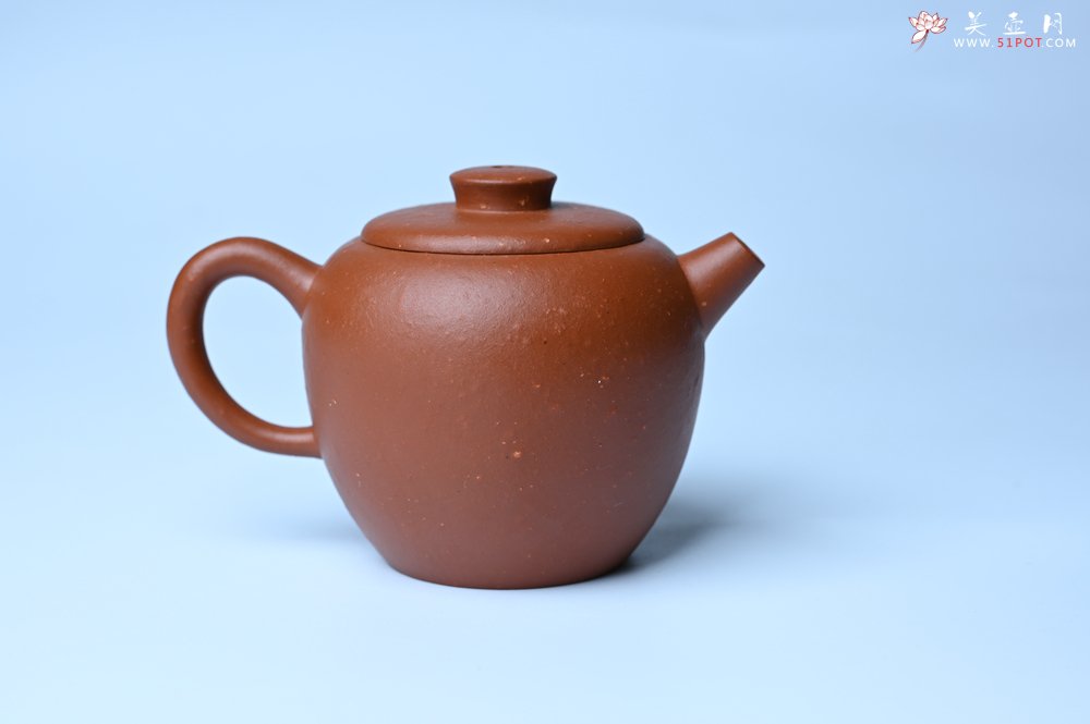紫砂壶图片：美壶特惠 精品粗砂红泥巨轮壶 茶人醉爱 - 全手工紫砂壶网