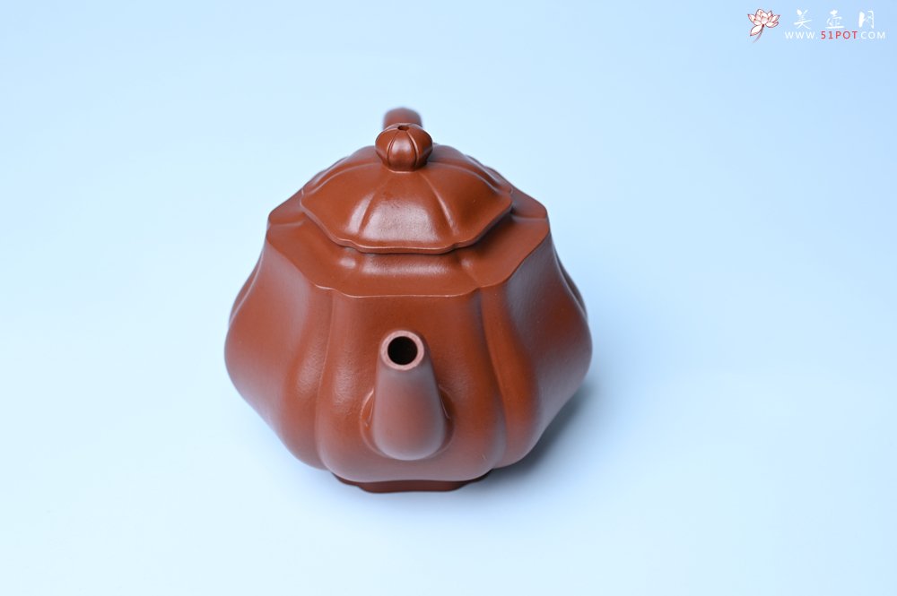紫砂壶图片：美壶特惠 老朱泥高菱壶 茶人醉爱 - 全手工紫砂壶网