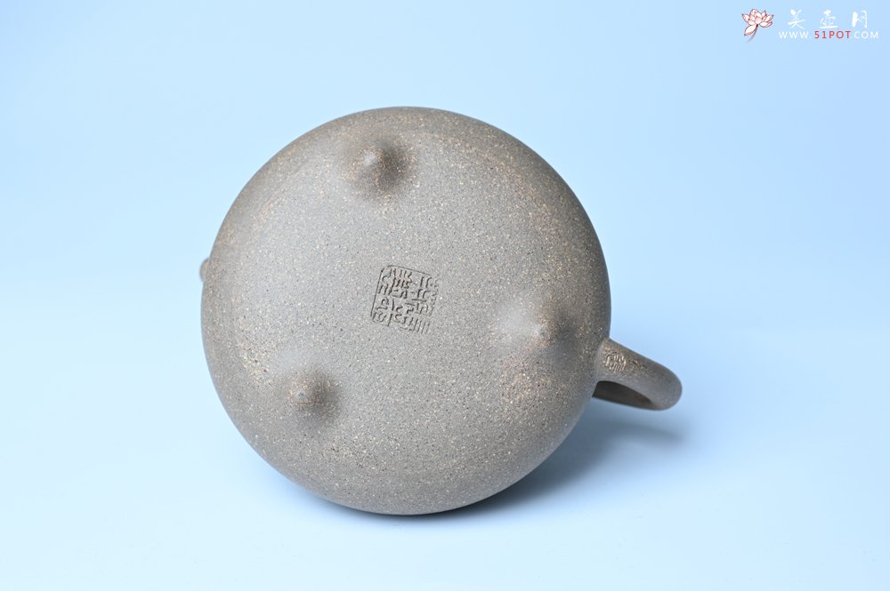 紫砂壶图片：美壶特惠 特好松花段泥精工乳瓢茶壶 茶人醉爱 - 全手工紫砂壶网