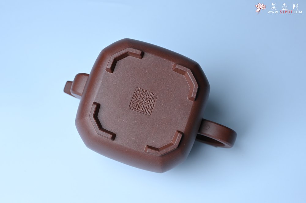 紫砂壶图片：实力派张海艳全手工家藏底槽清精工福临八方壶 气势磅礴 - 全手工紫砂壶网