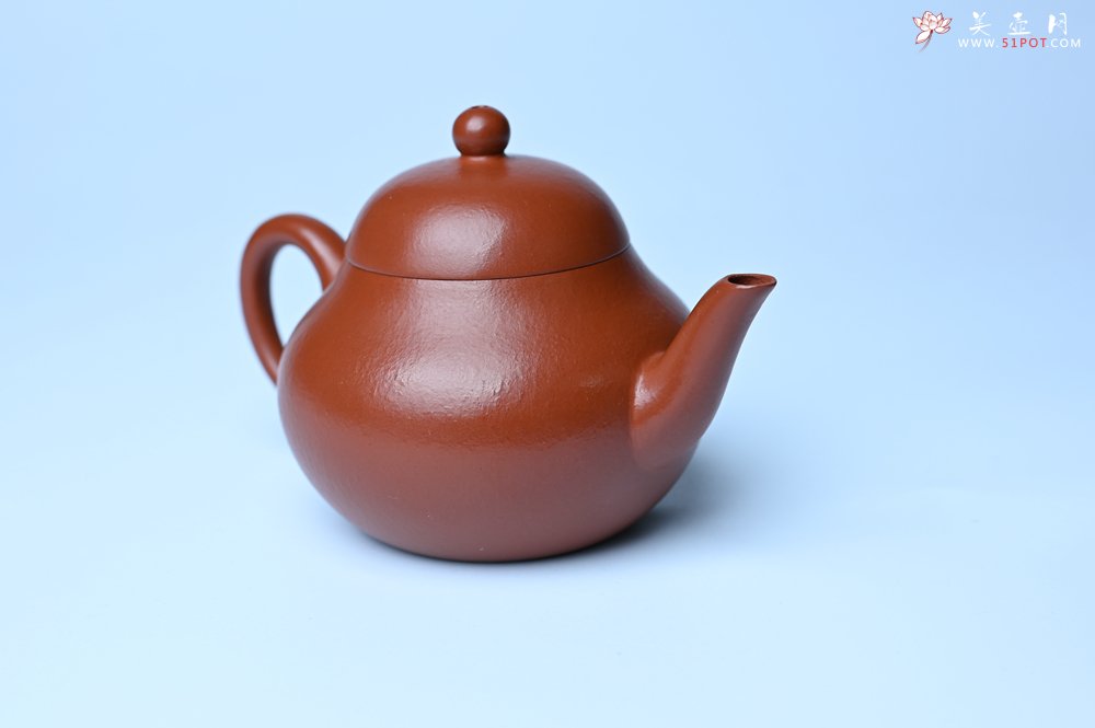 紫砂壶图片：美壶特惠 优质朱泥梨形壶 蝶恋花 茶人醉爱 - 全手工紫砂壶网