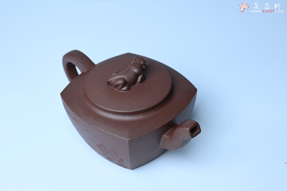 紫砂壶图片：美壶年底特惠 精工卧虎藏龙壶 难度大 茶人醉爱 - 全手工紫砂壶网