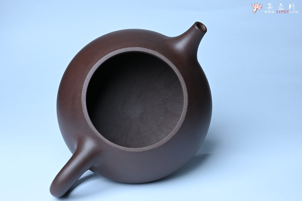 紫砂壶图片：美壶特惠 精致特好紫泥大满瓢 难度大 足足做了一个多星期 - 全手工紫砂壶网