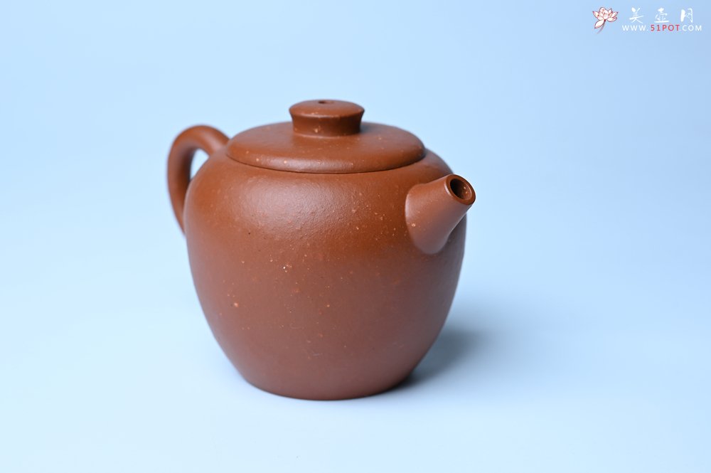 紫砂壶图片：美壶特惠 精品粗砂红泥巨轮壶 茶人醉爱 - 全手工紫砂壶网
