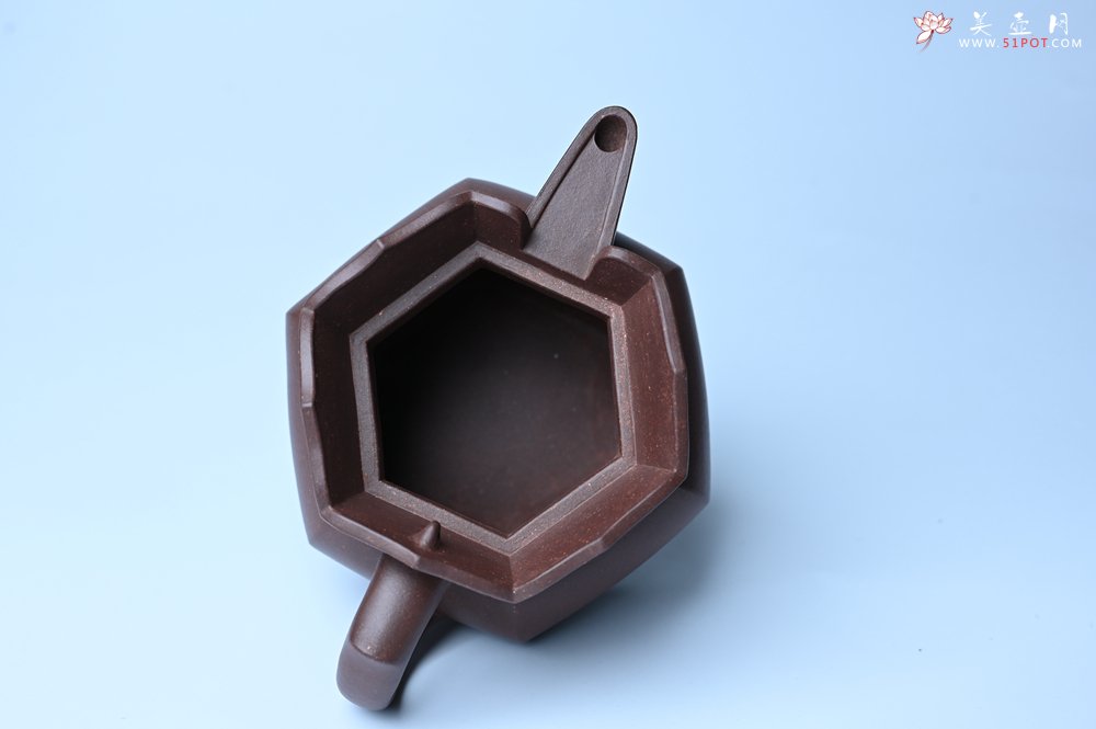 紫砂壶图片：摹古时大彬 优质调砂老紫泥全手工镶片僧帽壶 难度大 古韵悠悠 愈养迷人 - 全手工紫砂壶网