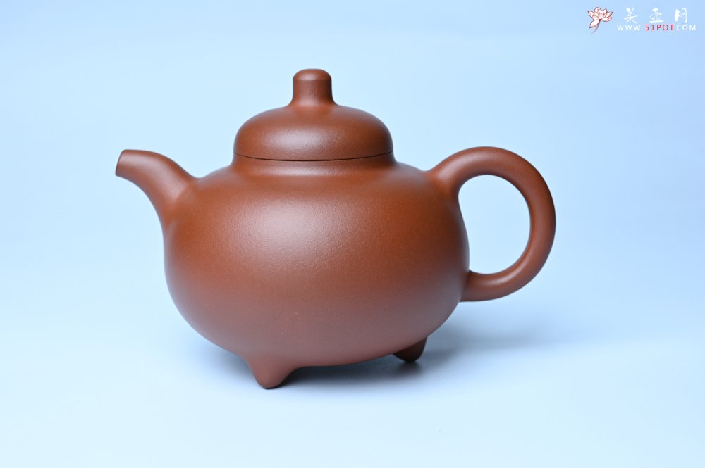 紫砂壶图片：潜力股周小培老师 老师家藏黄龙山一号井小红泥 全手工乳鼎壶 - 全手工紫砂壶网