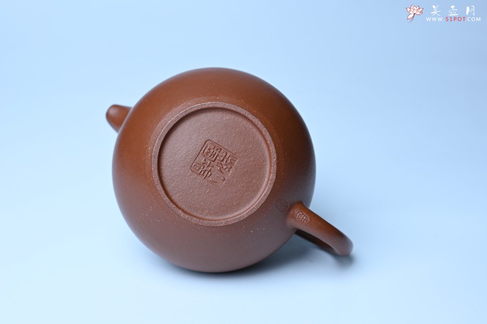 紫砂壶图片：潜力股周小培老师 油润降坡泥全手工茄瓜壶 - 全手工紫砂壶网