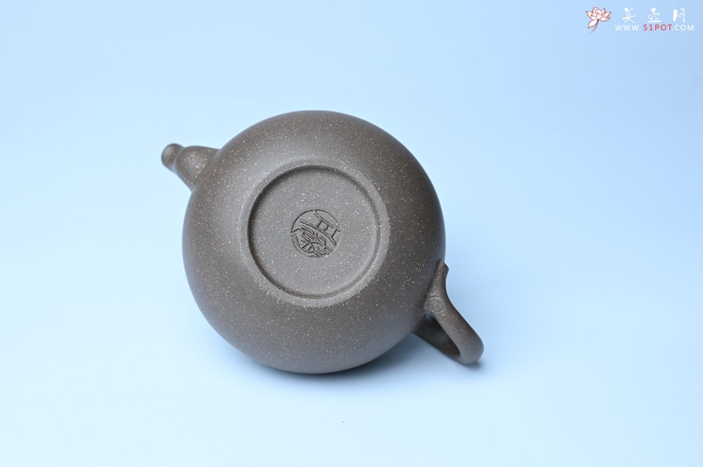 紫砂壶图片：美壶特惠 精致青段大肚茄子壶 茶人醉爱 - 全手工紫砂壶网