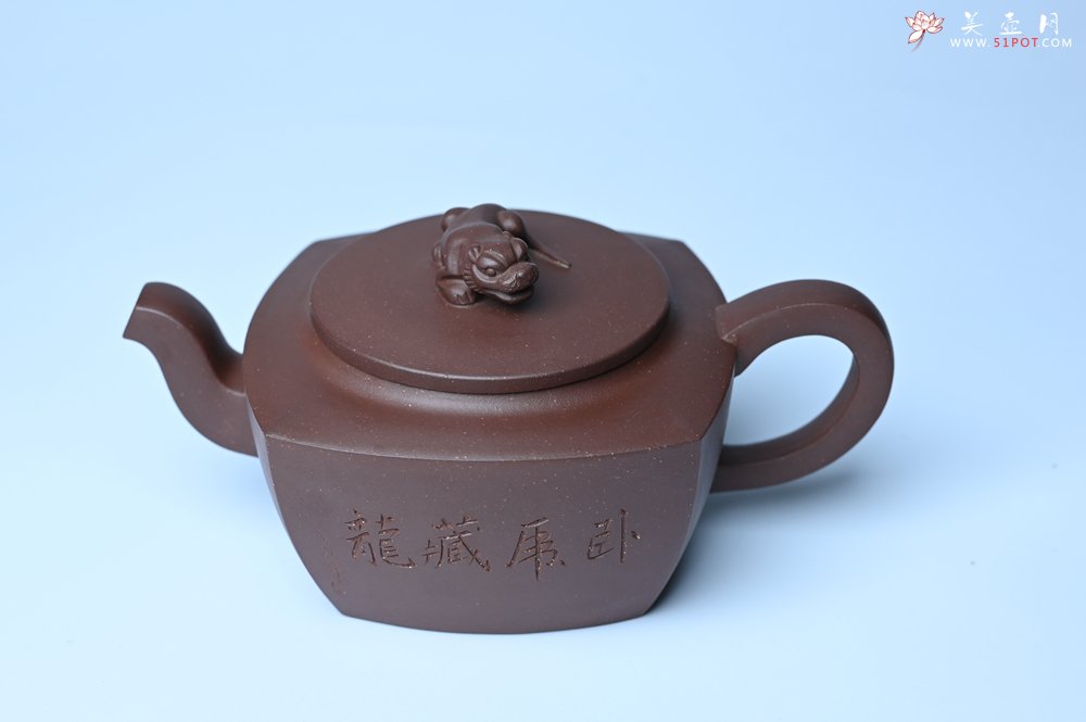 紫砂壶图片：美壶年底特惠 精工卧虎藏龙壶 难度大 茶人醉爱 - 全手工紫砂壶网