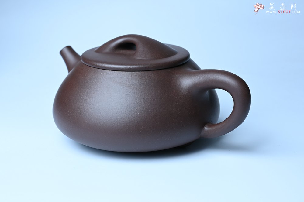 紫砂壶图片：美壶特惠 精致特好紫泥大满瓢 难度大 足足做了一个多星期 - 全手工紫砂壶网