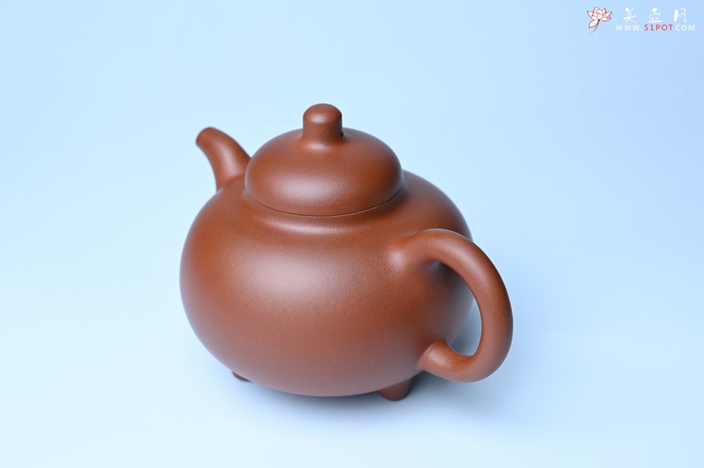 紫砂壶图片：潜力股周小培老师 老师家藏黄龙山一号井小红泥 全手工乳鼎壶 - 全手工紫砂壶网