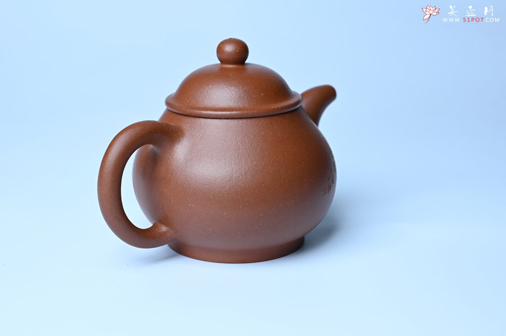 紫砂壶图片：美壶特惠 王老师 全手工红降坡泥潘壶 国助工 易轩 范小君徒杨志超老师刻绘 装饰小富贵特文气 - 全手工紫砂壶网